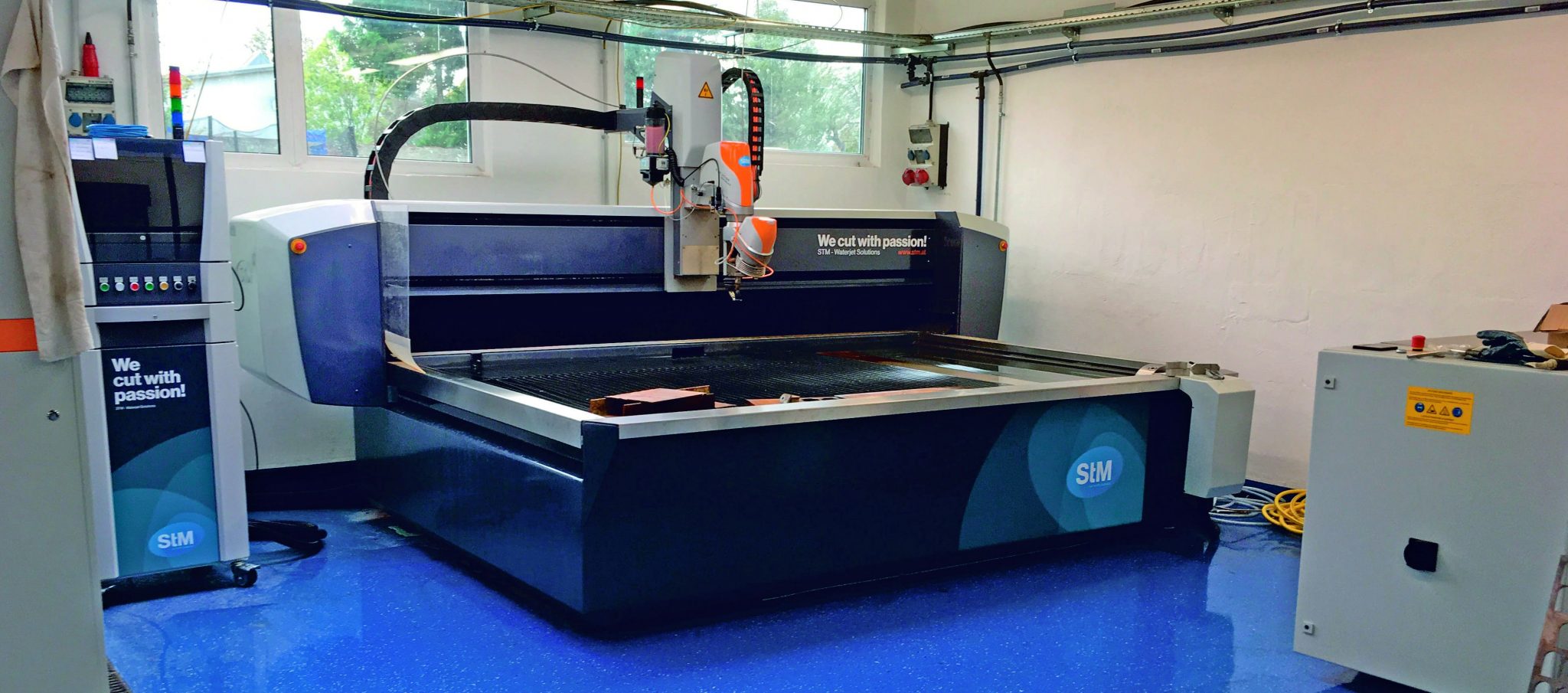 3D-Wasserschneideanlage